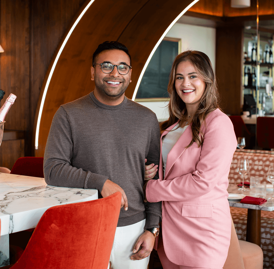 Founders of CasaDamí - Dave Shah and Camilla Caremoli